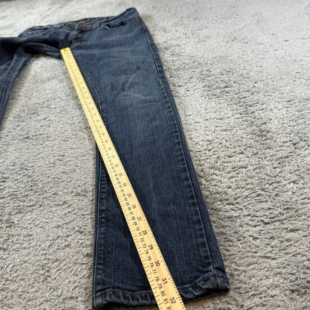 Levis 504 Slouch Skinny Jeans 28x31 Dark Wash Blue Low Rise Denim BC001875